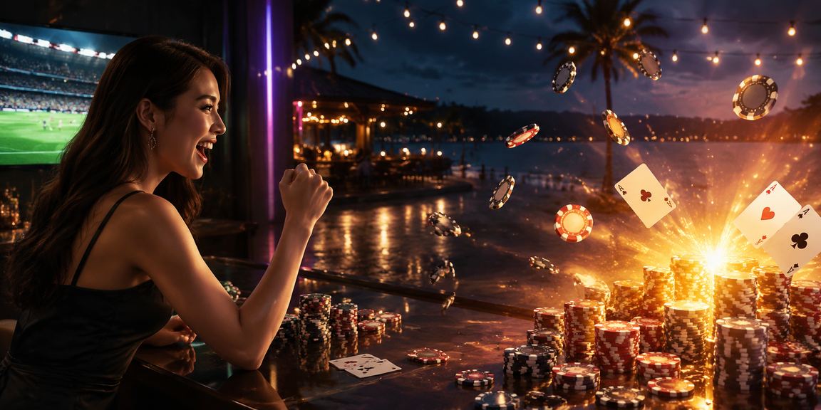 Pemain kasino poker Langkawi dengan suasana lokal