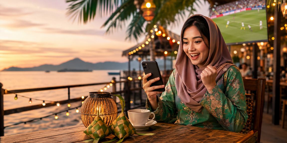 Pemain Sabah mengakses kasino mudah alih semasa perayaan menggunakan telefon